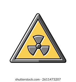 safety nuclear energy color icon vector. safety nuclear energy sign. isolated symbol illustration