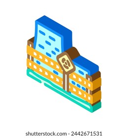 safety nuclear energy isometric icon vector. safety nuclear energy sign. isolated symbol illustration