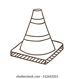safety orange cone