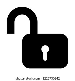 safety padlock unlocked