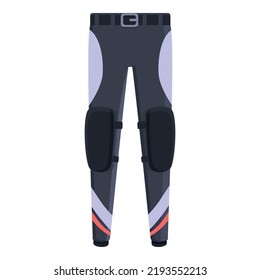 Safety pants icon cartoon vector. Biker fashion. Front part