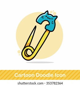 safety pin doodle