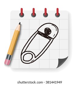 safety pin doodle