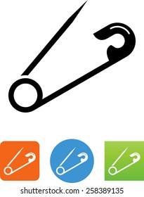 Safety pin icon