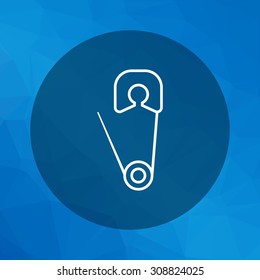 Safety pin icon
