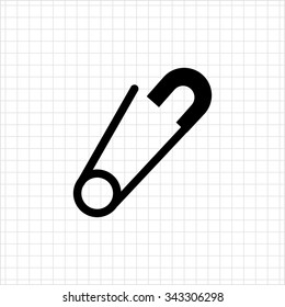 Safety pin icon