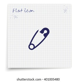 Safety pin icon.