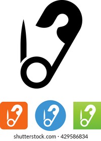 Safety pin icon
