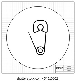 Safety pin icon