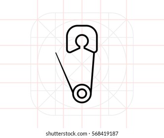 Safety pin icon