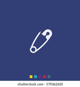 Safety pin icon.