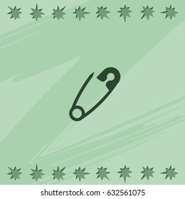 Safety pin icon.