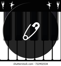 Safety pin icon.