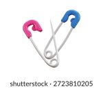 Safety pin icon 3d render concept of fashion style hook Safety pin icon vector illustration