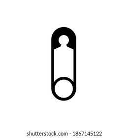 Safety pin icon, eps 8