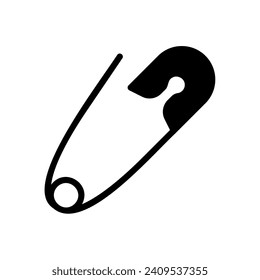 Safety pin icon for hooking
