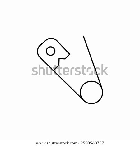 safety pin icon sign vector