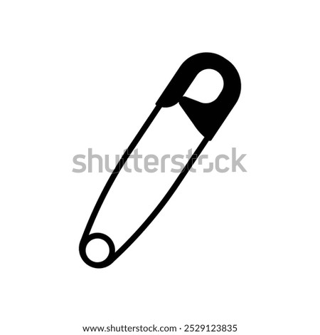 safety pin icon simple illustration design