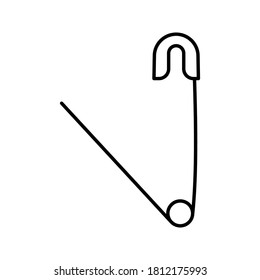 Icono de pin de seguridad. icono simple. ilustración vectorial