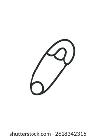 Icono del perno de la seguridad, Ilustración vectorial simple