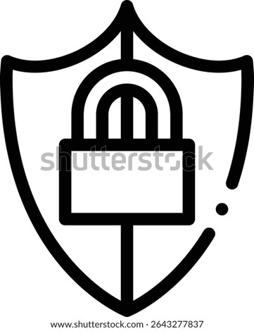 safety pin icon. Thin Linear Style Design Isolated On White Background