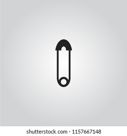 Safety pin icon vector