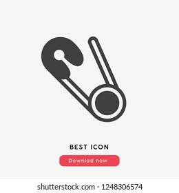 safety pin icon vector