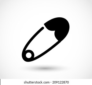 Safety Pin Icon Vector