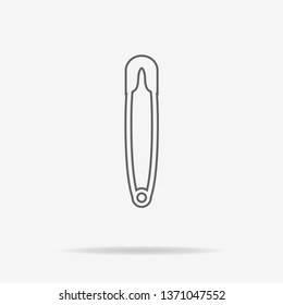 Safety pin icon. Vector concept illustration for design.