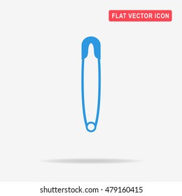 Safety pin icon. Vector concept illustration for design.