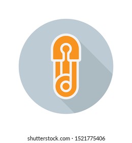 Safety pin icon. vector design. symbol. web. graphic. JPG. AI. app. logo. object. flat. image. sign. eps. art. picture - stock vector