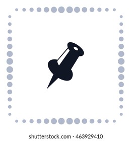 safety pin icon, vector design