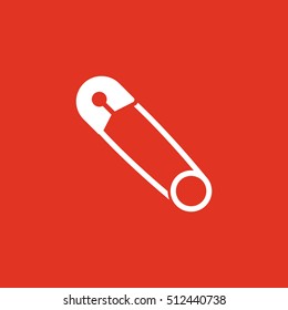 Safety pin icon. vector design. Safety pin symbol. web. graphic. JPG. AI. app. logo. object. flat. image. sign. eps. art. picture - stock vector