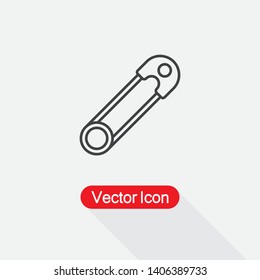 Safety Pin Icon Vector Illustration Eps10