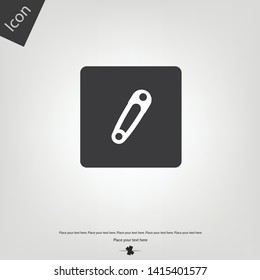 Safety pin icon. Vector illustration sign
