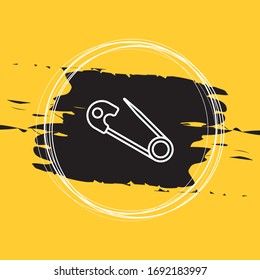 Safety Pin Icon Vector Illustration Eps10