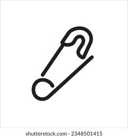 safety pin icon vector illustration symbol
