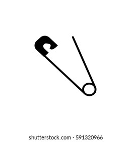 safety pin icon vector illustration