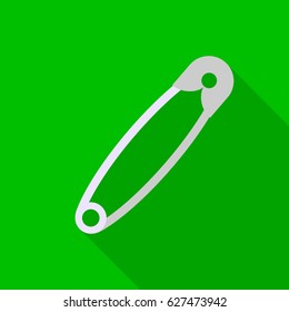Safety pin icon of vector illustration for web and mobile