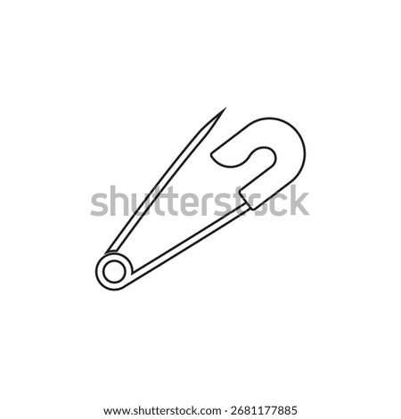 Safety Pin Icon Vector Illustration design