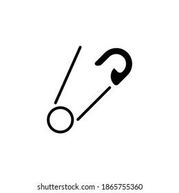 Icono de Pin de seguridad en vector. Logotipo