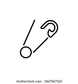 Safety Pin icon in vector. Logotype