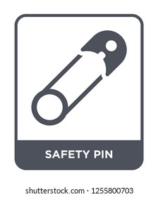 safety pin icon vector on white background, safety pin trendy filled icons from Kids and baby collection, safety pin simple element illustration