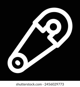 Sicherheits-Pin-Symbol Vektorgrafik Gliederung