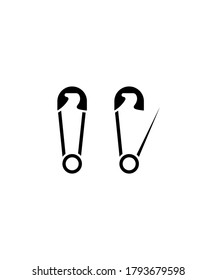 safety pin icon,vector best flat icon.