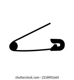 Icono de pin de seguridad,ilustración vectorial. Diseño plano. color del icono del pin de seguridad vectorial editable