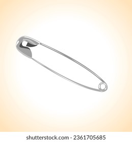 safety pin isolated vector illustration