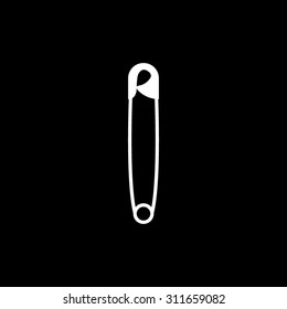 safety pin - vector icon