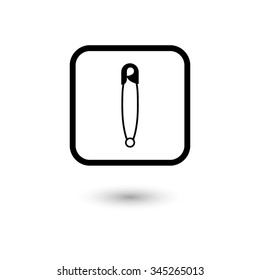 Safety pin - vector icon