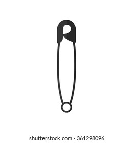 Safety pin  - vector icon